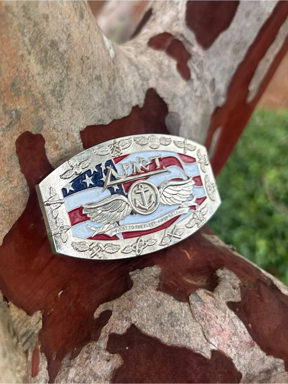 Aviation Boatswain's Mate (AB) belt buckle